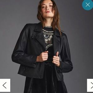 BLANKNYC FAUX LEATHER MOTO JACKET